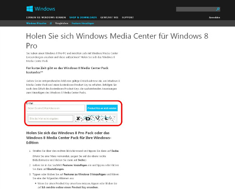  kostenlose Windows Media 8 Center